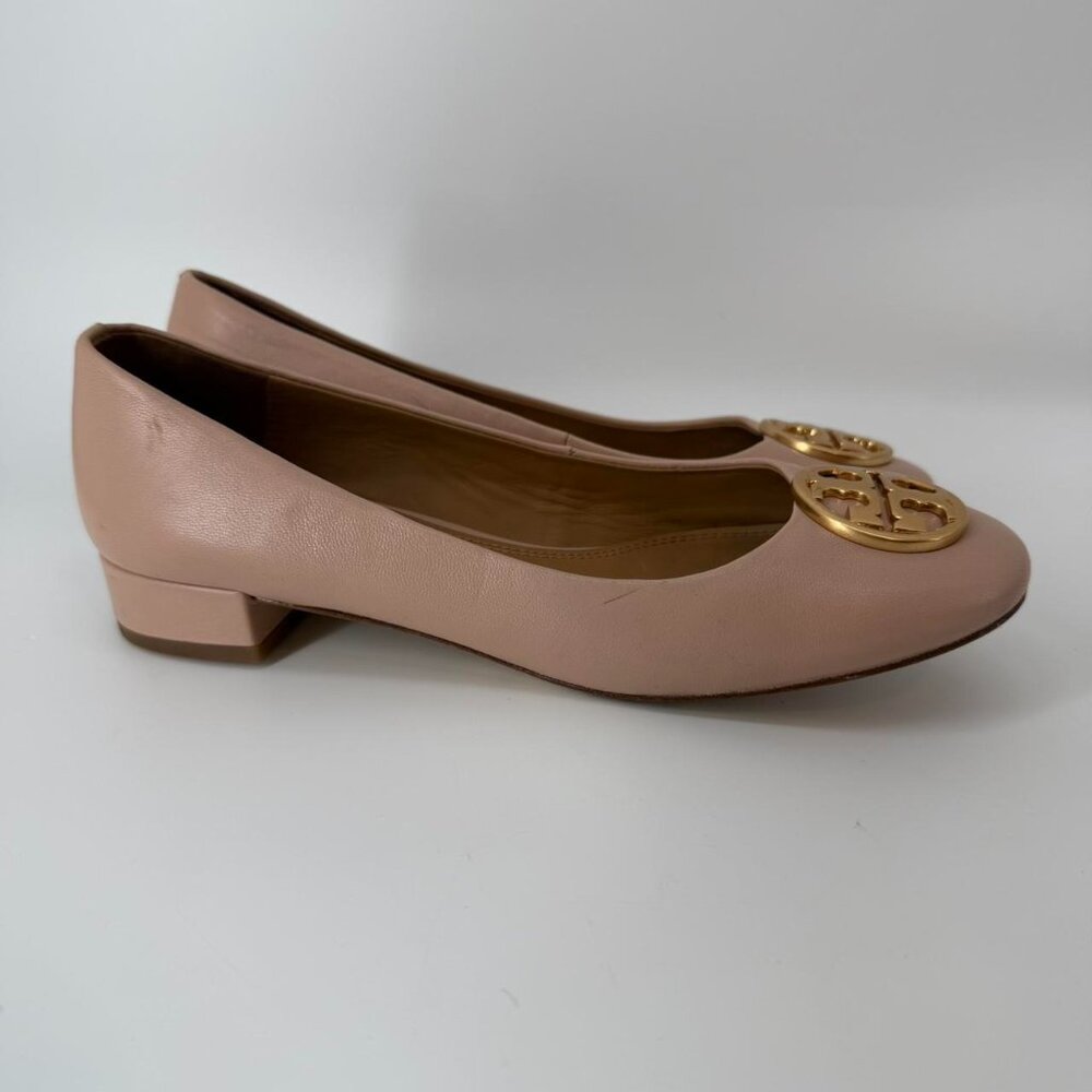 Tory Burch Cream Chelsea 25mm Ballet Flats Size 6.5 Pumps - Picture 2 of 7